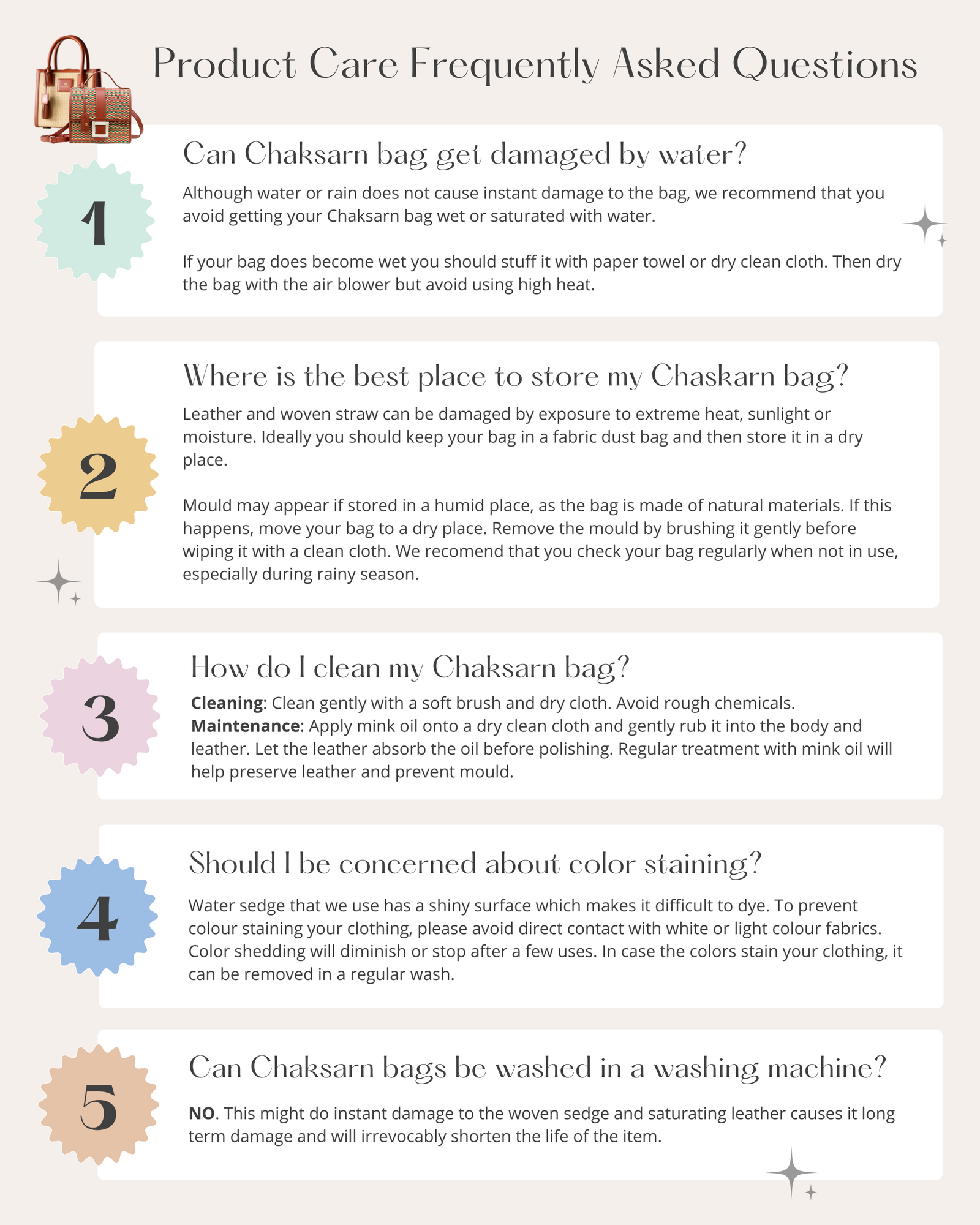 How to take care of wicker bag