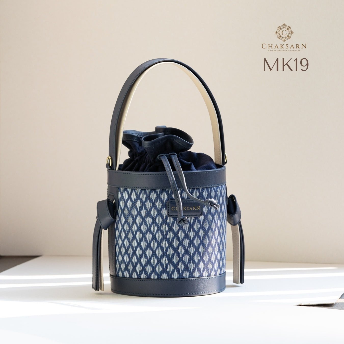 Mini Krathip - Blue Silk Fabric (MK19) - Chaksarn